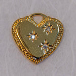 Jeweled Heart Charm