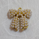 Pearl Ribbon Charm