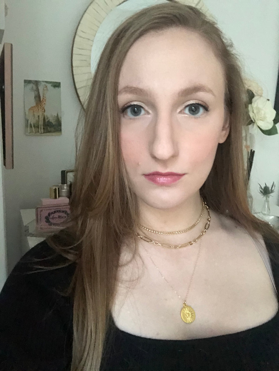 Sunburst gold coin necklace – Susan Rifkin Jewelry Designs