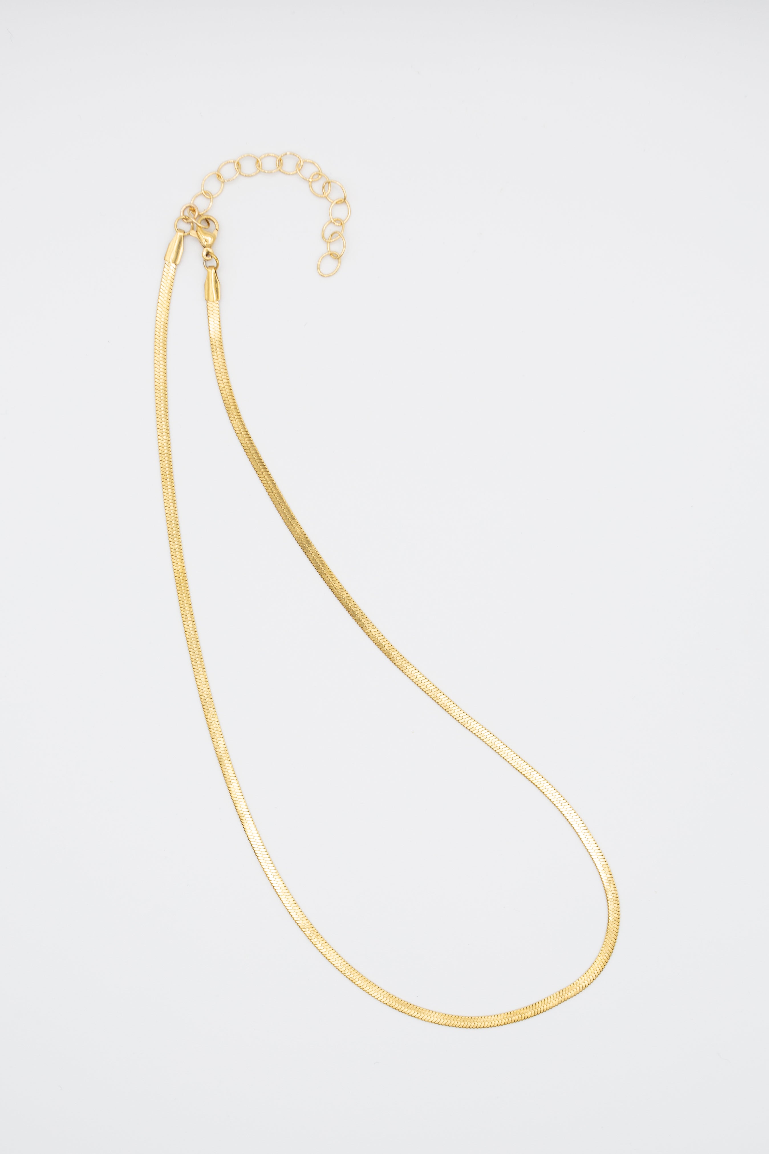 Gold Filled herringbone necklace