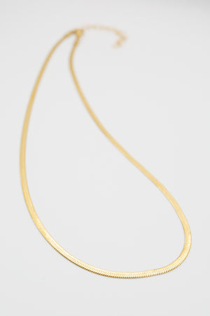 Gold Filled herringbone necklace