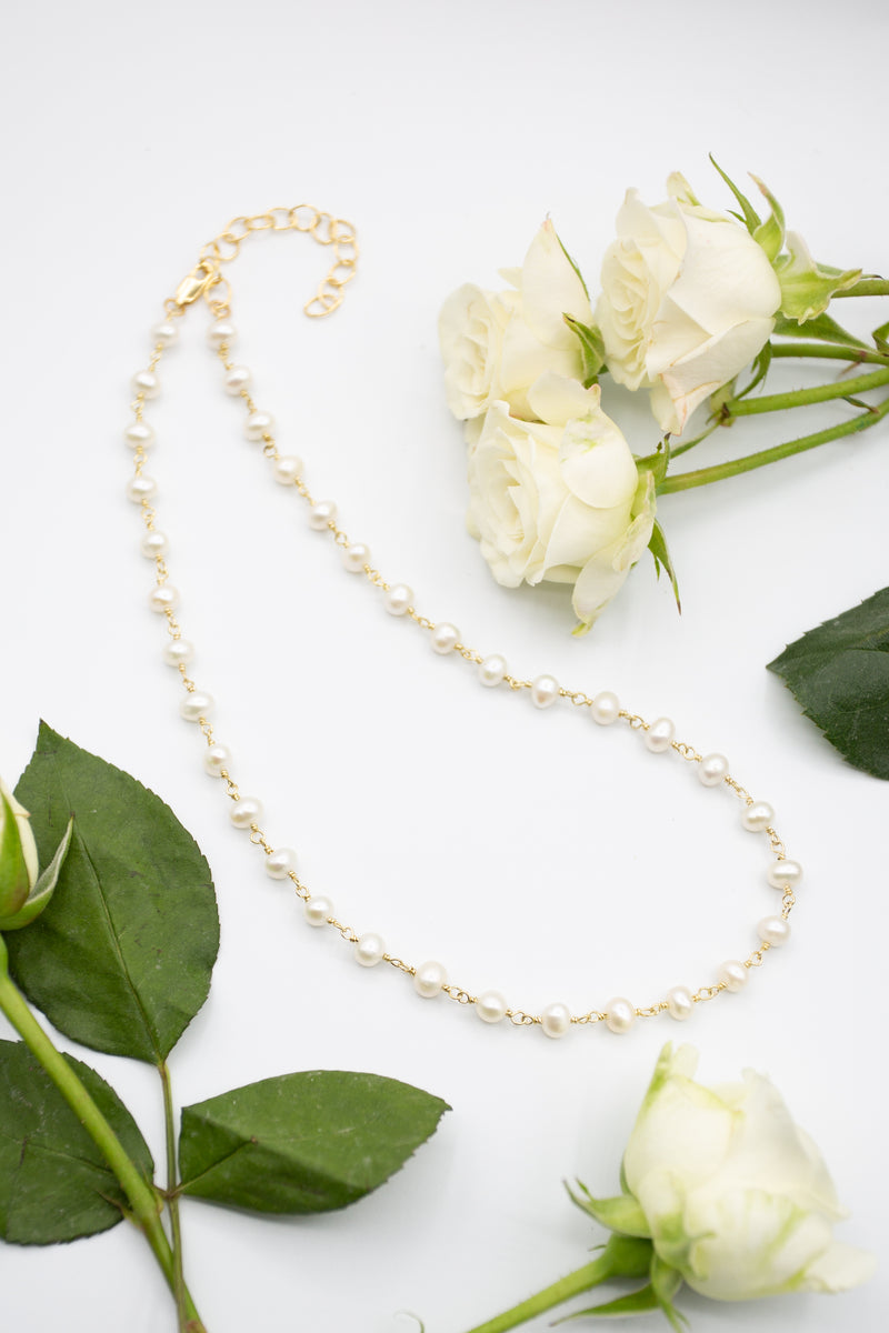 pearl and gold filled necklace – Susan Rifkin Jewelry Designs