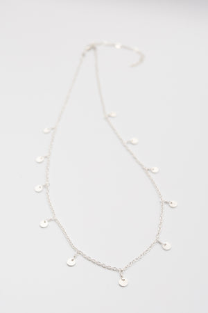 Sterling silver baby coin necklace