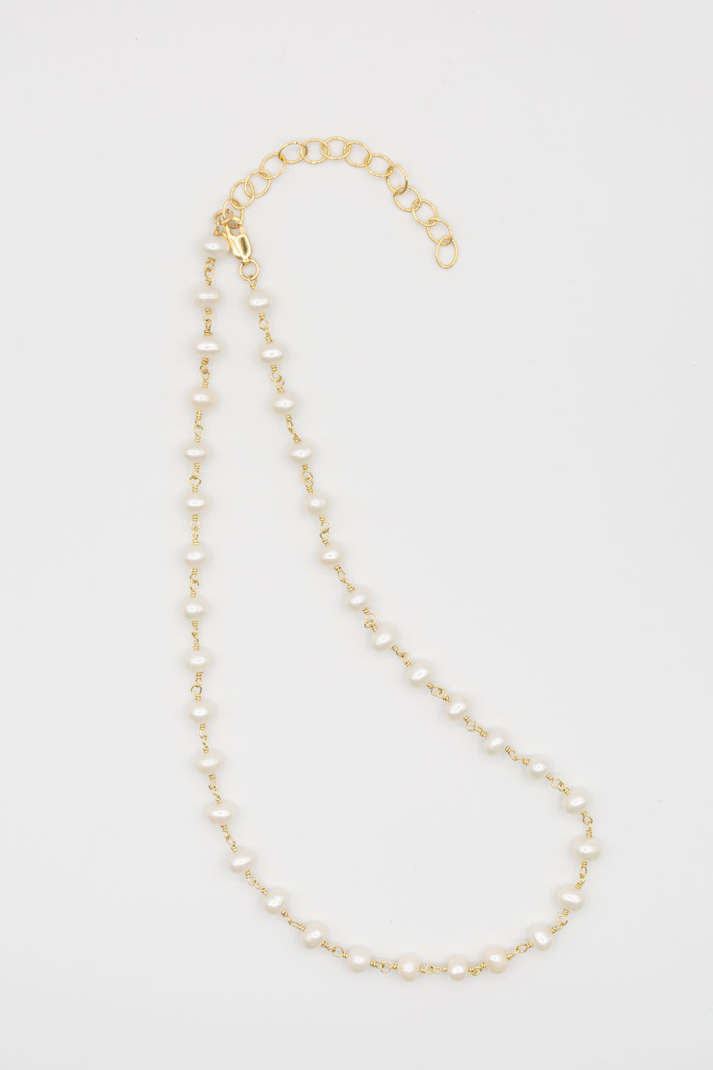 pearl and gold filled necklace