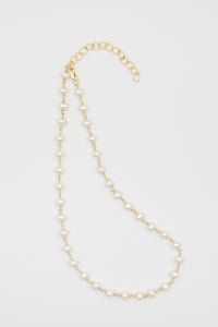 pearl and gold filled necklace