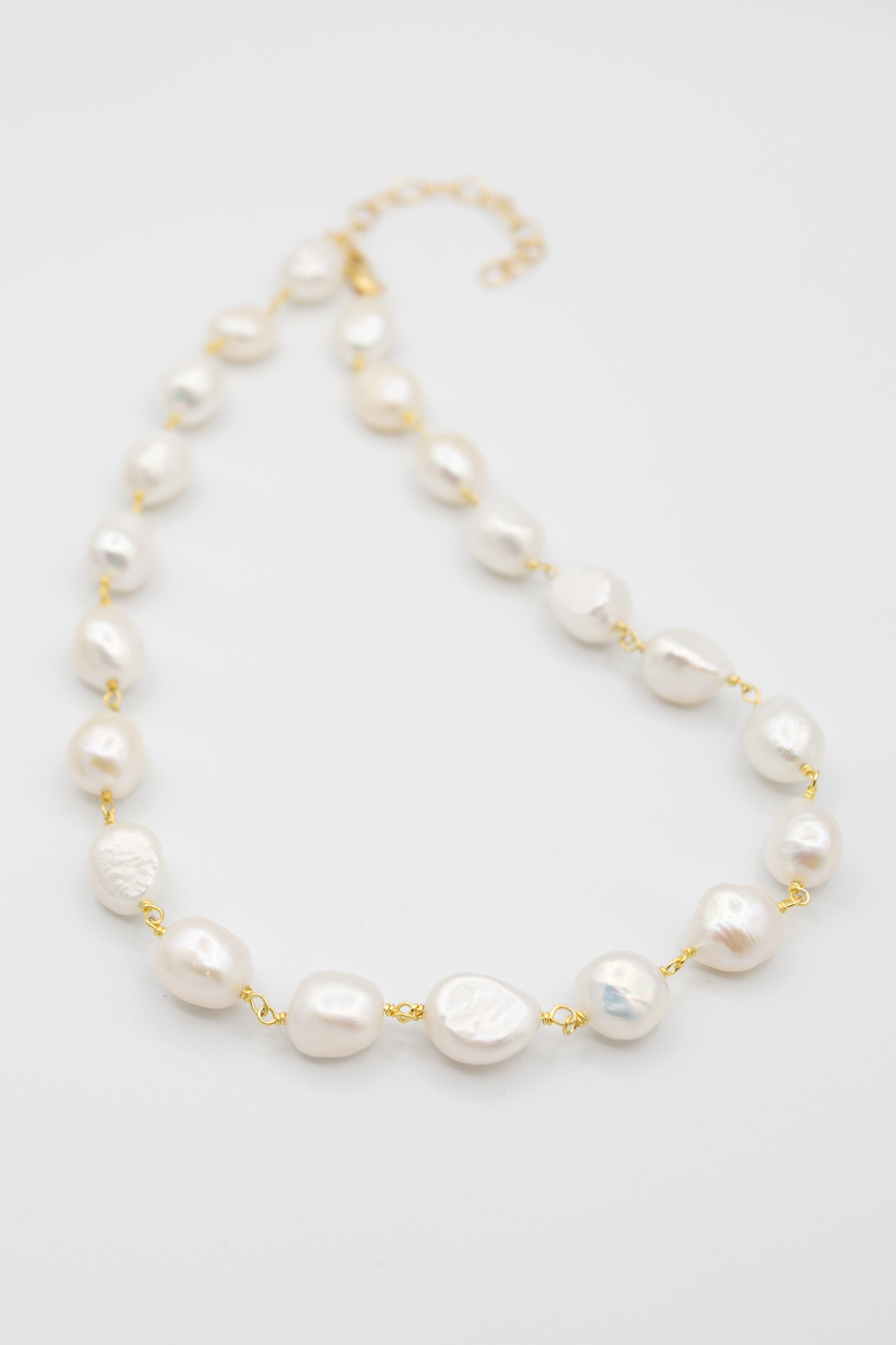 Chunky fresh water pearl necklace