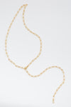 Gold filled long chain lariat
