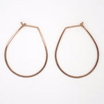 Rose Gold Teardrop Earrings - E1686