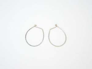 Small Sterling Silver Teardrop Earrings - E1687