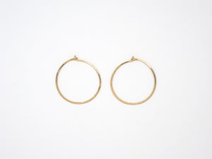 Small Gold Filled Round Hoops - E1689