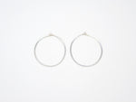 Small Sterling Silver Round Hoops - E1689