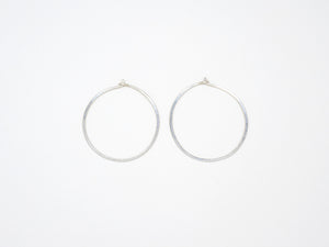 Small Sterling Silver Round Hoops - E1689