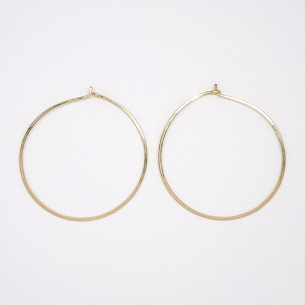 Gold Filled Round Hoops - E1688
