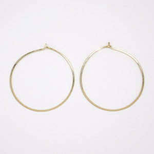 Gold Filled Round Hoops - E1688